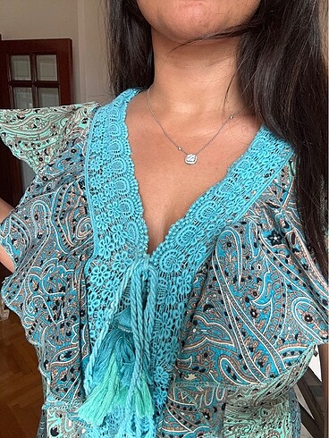 İspanyadan alındı,ipek,etnik uzun elbise - Görsel 5