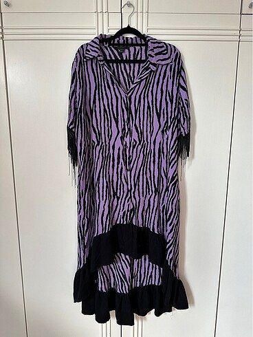 OOS ihracat, arkası uzun önü kısa elbise - Görsel 6