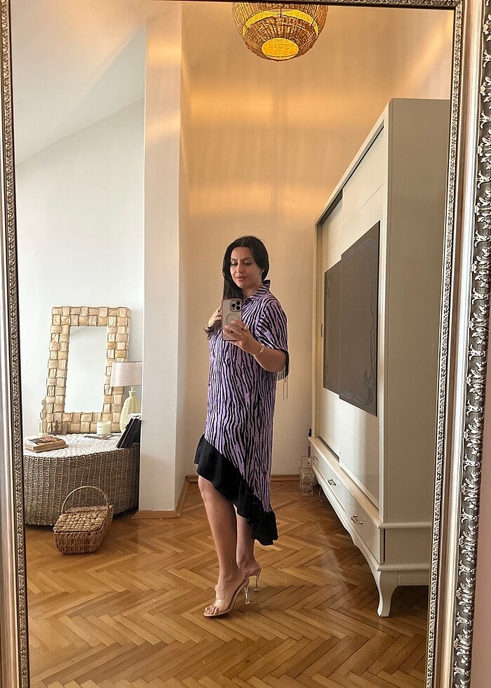 OOS ihracat, arkası uzun önü kısa elbise - Görsel 2