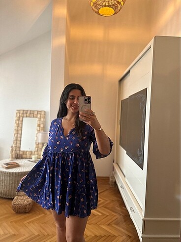 Park Moda mavi kısa elbise - Görsel 7