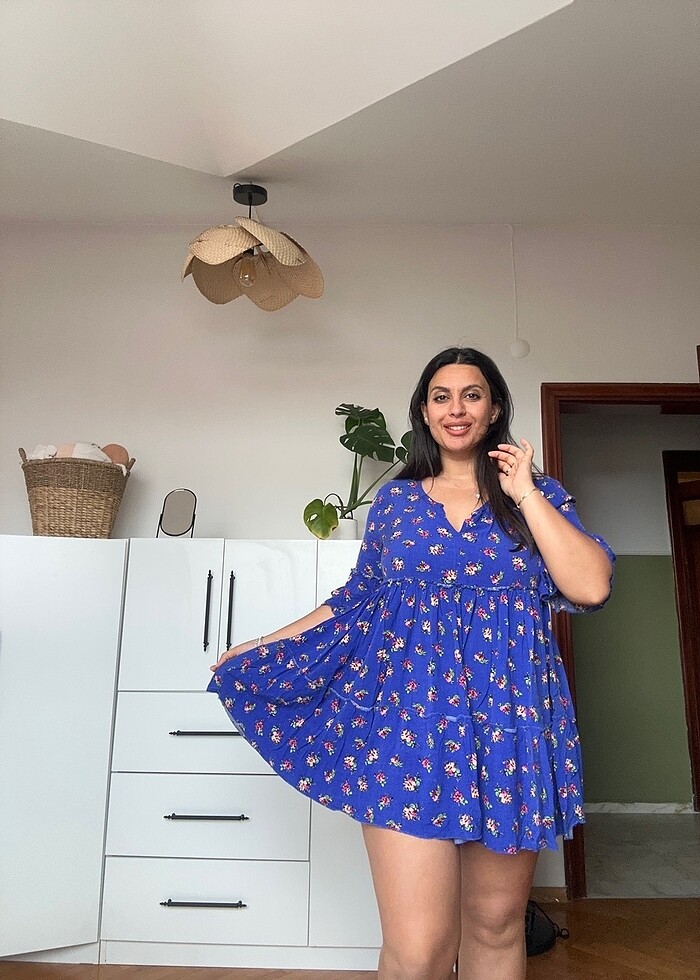 Park Moda mavi kısa elbise - Görsel 2