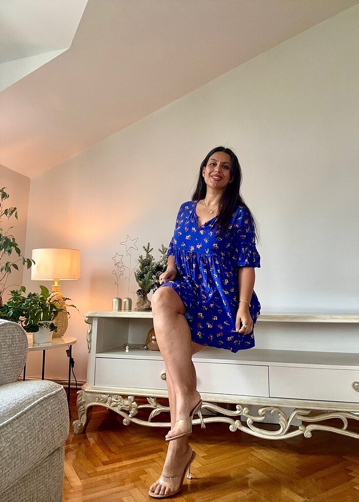 Park Moda mavi kısa elbise - Görsel 3