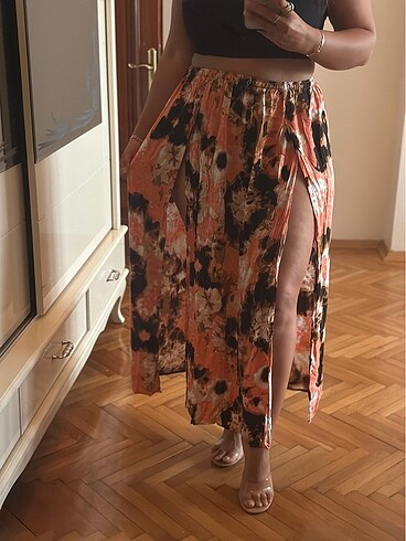 Flow by Saba Tümer çift yırtmaç etek - Görsel 6