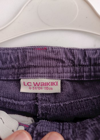 fitilli kadife kız çocuk pantolon - Görsel 3