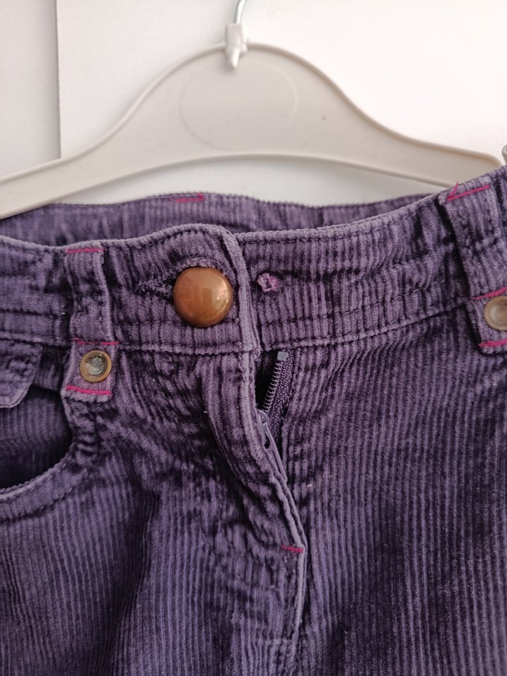 fitilli kadife kız çocuk pantolon - Görsel 2