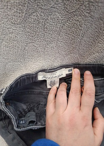 kız Çocuk Gri Denim Pantolon - Görsel 3