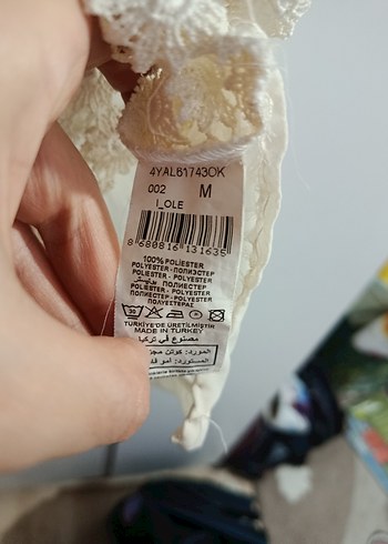 Dantel Detaylı Beyaz Bohem Uzun Kollu Bluz - Görsel 3