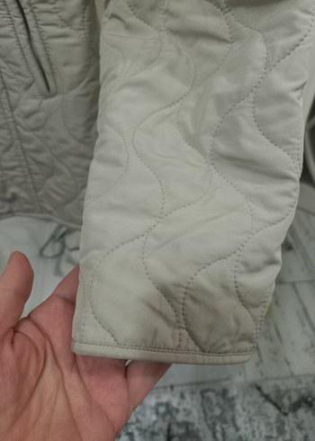 Diğer Peluş Detaylı Bej Kadın Ceket