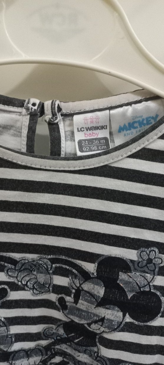 Kız Çocuk Çizgili Uzun Kollu Tişört - Görsel 2