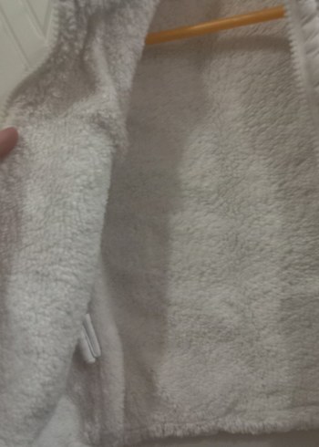 Kız Çocuk Gri Fermuarlı Yelek - Görsel 3