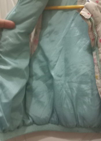 Kız Çocuk Desenli Kapüşonlu Yelek - Görsel 7