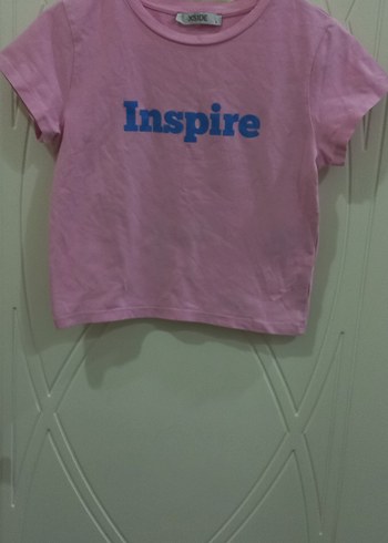Pembe Baskılı Kadın Tişört