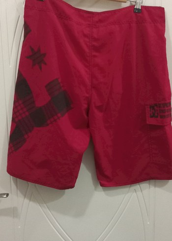 Kırmızı Bağcıklı Erkek Deniz Şortu - Görsel 7