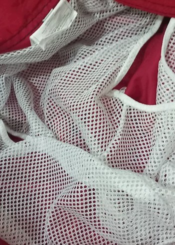 Kırmızı Bağcıklı Erkek Deniz Şortu - Görsel 9