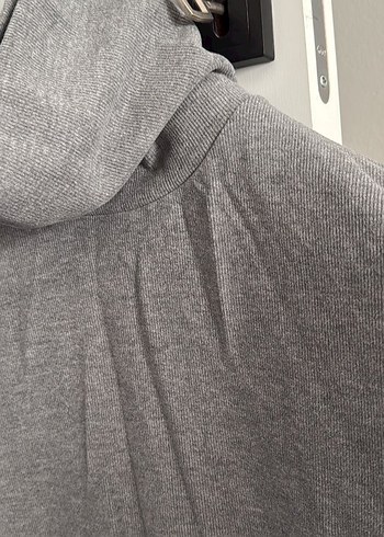 Gri Yüksek Yakalı Kadın Midi Elbise - Görsel 2