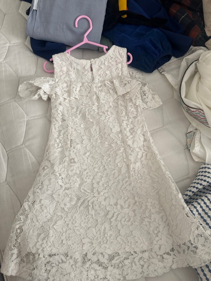 Kız çocuk güpür elbise - Görsel 2