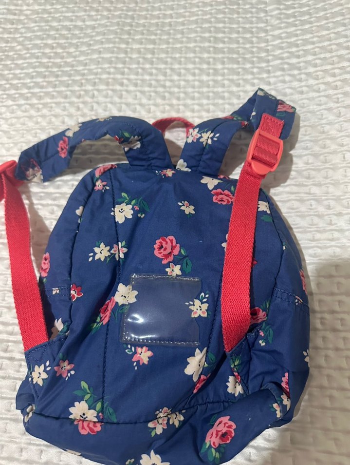 Çiçek Desenli Fermuarlı kız çocuk Sırt Çantası cath kids - Görsel 4