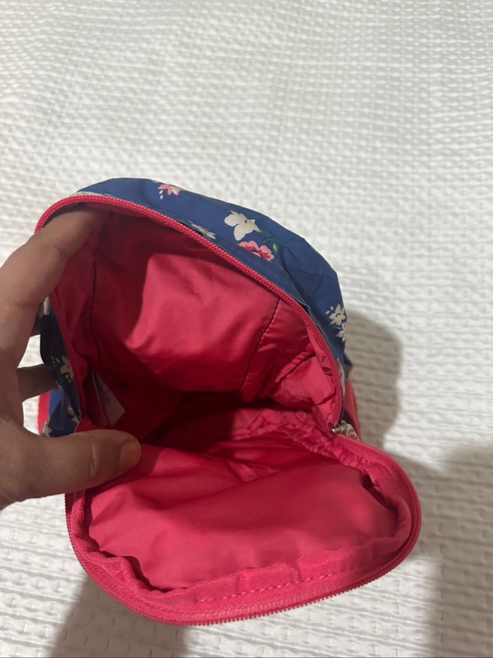 Çiçek Desenli Fermuarlı kız çocuk Sırt Çantası cath kids - Görsel 3