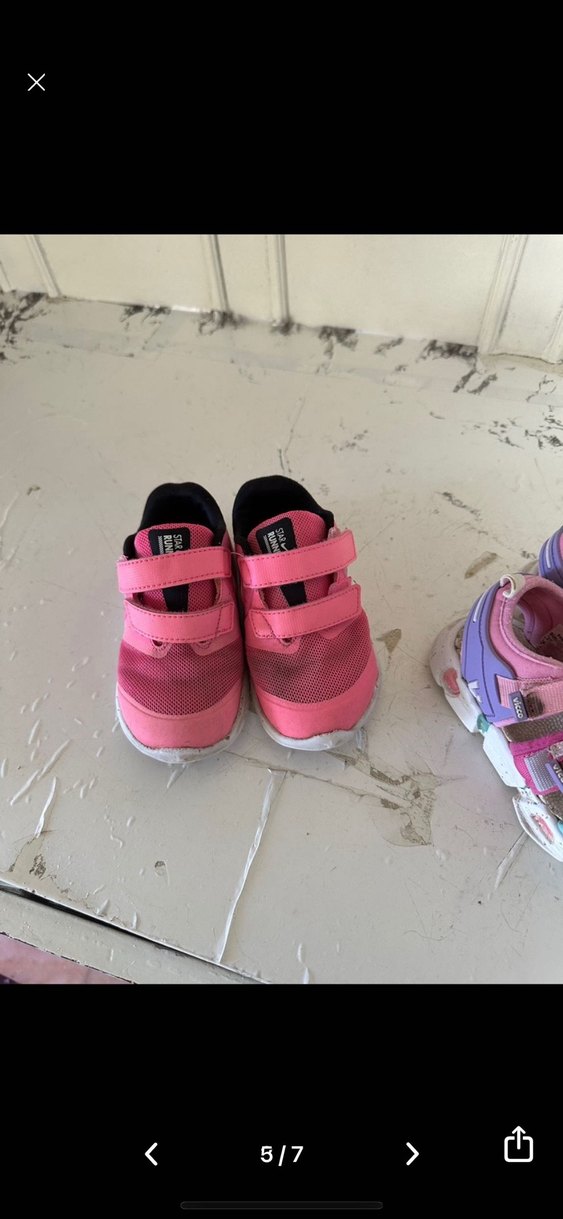 Kız Çocuk Pembe Cırt Cırtlı Spor Ayakkabı kızçocuk nike - Görsel 3