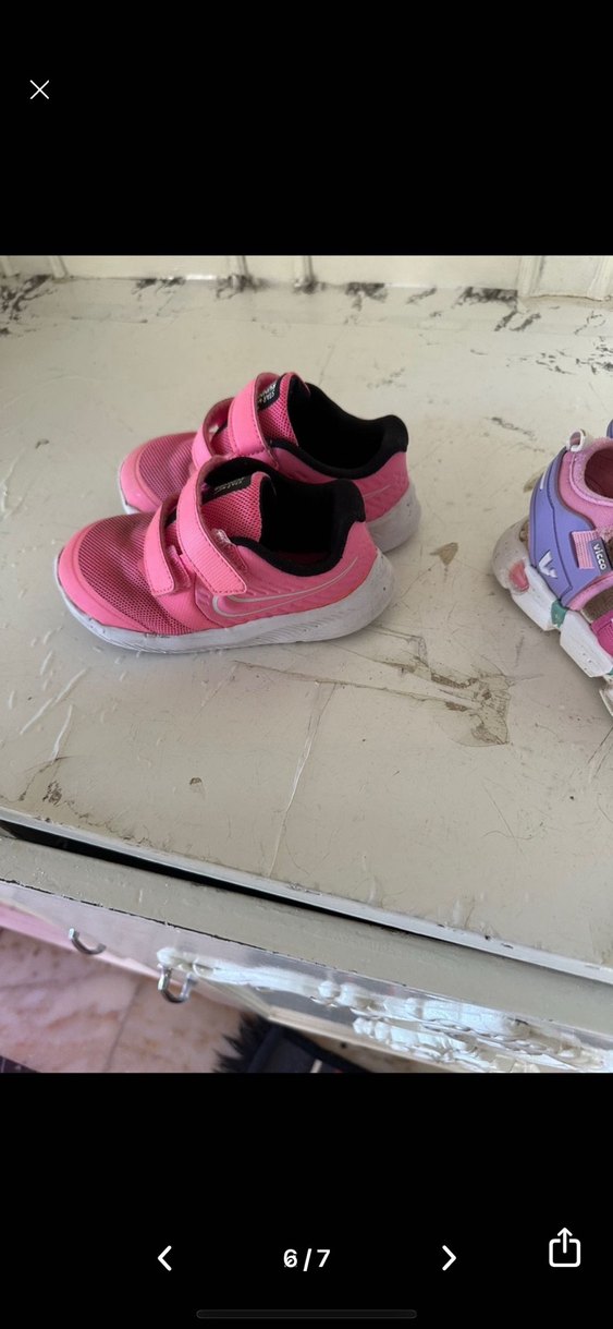 Kız Çocuk Pembe Cırt Cırtlı Spor Ayakkabı kızçocuk nike - Görsel 2