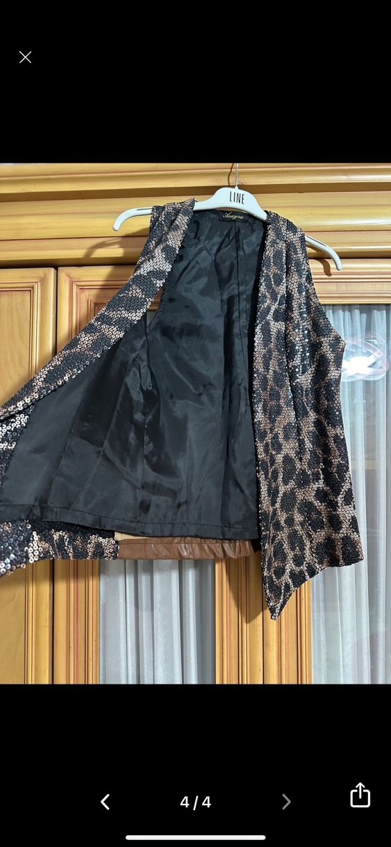 Yılan Desenli Uzun Kesim Kadın Yelek kadın deri yelek - Görsel 2