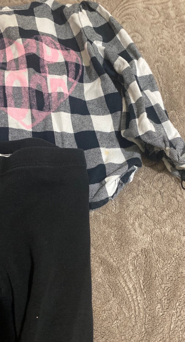 Gri Bol Kesim Kız Tayt - Görsel 3