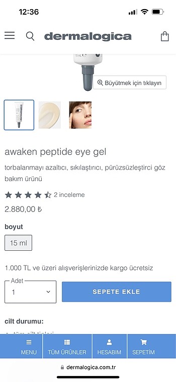 Dermalogica Dermologica göz kremi
