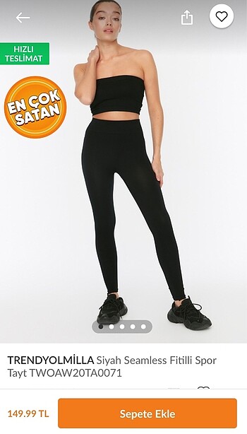 s Beden haki Renk Trendyolmilla Fitilli Tayt