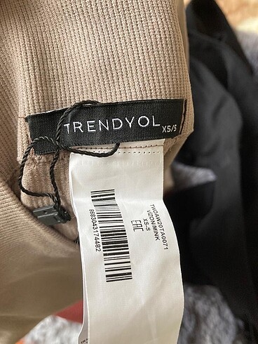 m Beden haki Renk Trendyol Fitilli Tayt