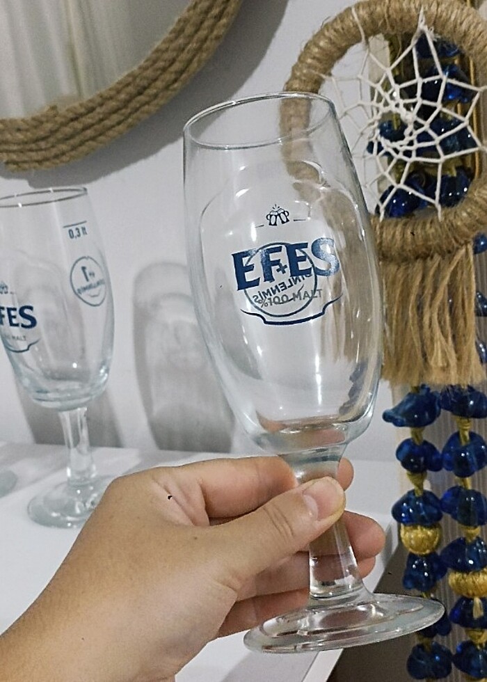 Efes Bira Bardağı Orjinal Antika - Görsel 4