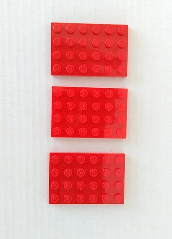 Lego Plate 4 x 6 - Kırmızı 