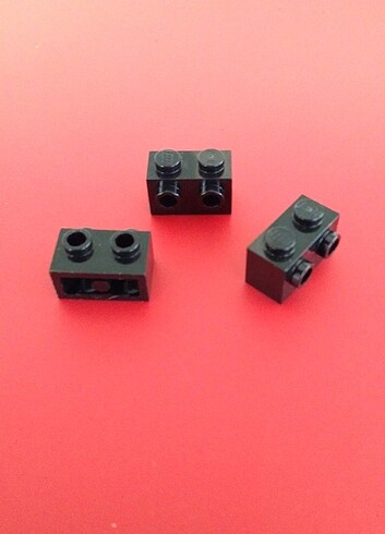 Lego Brick 1x2 Stud on 1 side - Siyah / 3 Adet Fiyatıdır 