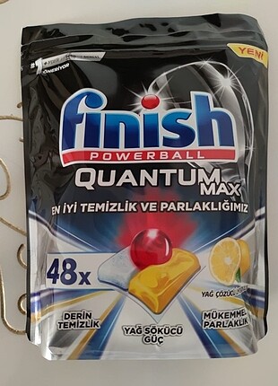 Finish quantum max 48 kapsül bulaşık tableti . Sıfır ürün. hiç a