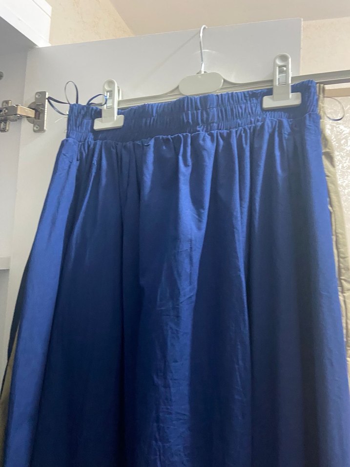 Koyu Mavi Düz Perdeler - Görsel 3