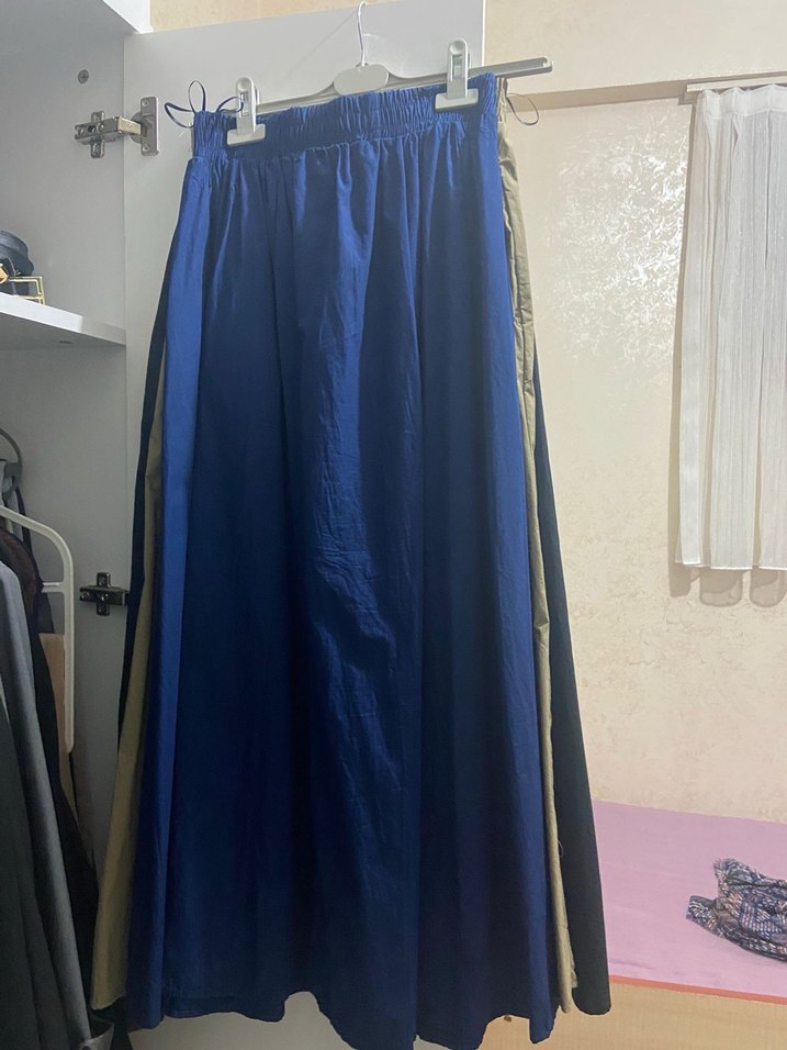 Koyu Mavi Düz Perdeler - Görsel 2