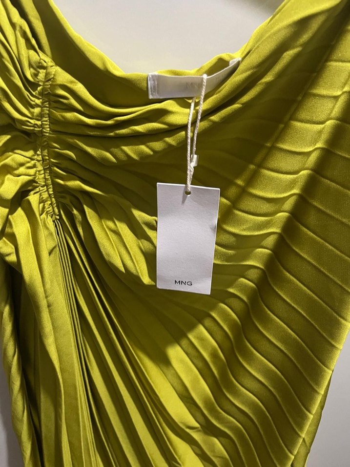 Sarı piliseli etek - Görsel 4