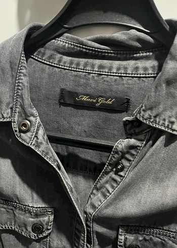 Gri kot gömlek - Görsel 3