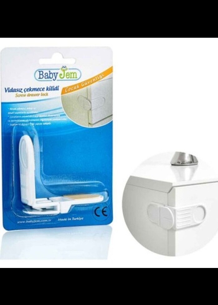 Vidasiz çekmece kilidi - Görsel 2