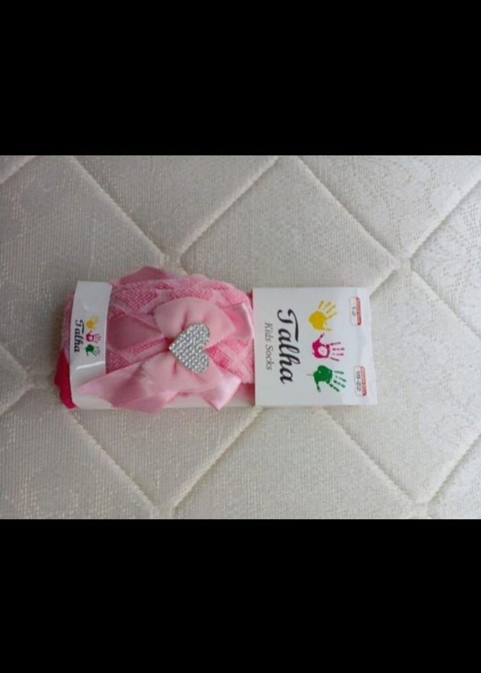 Kalp aksesuarli külotlu çorap  - Görsel 3