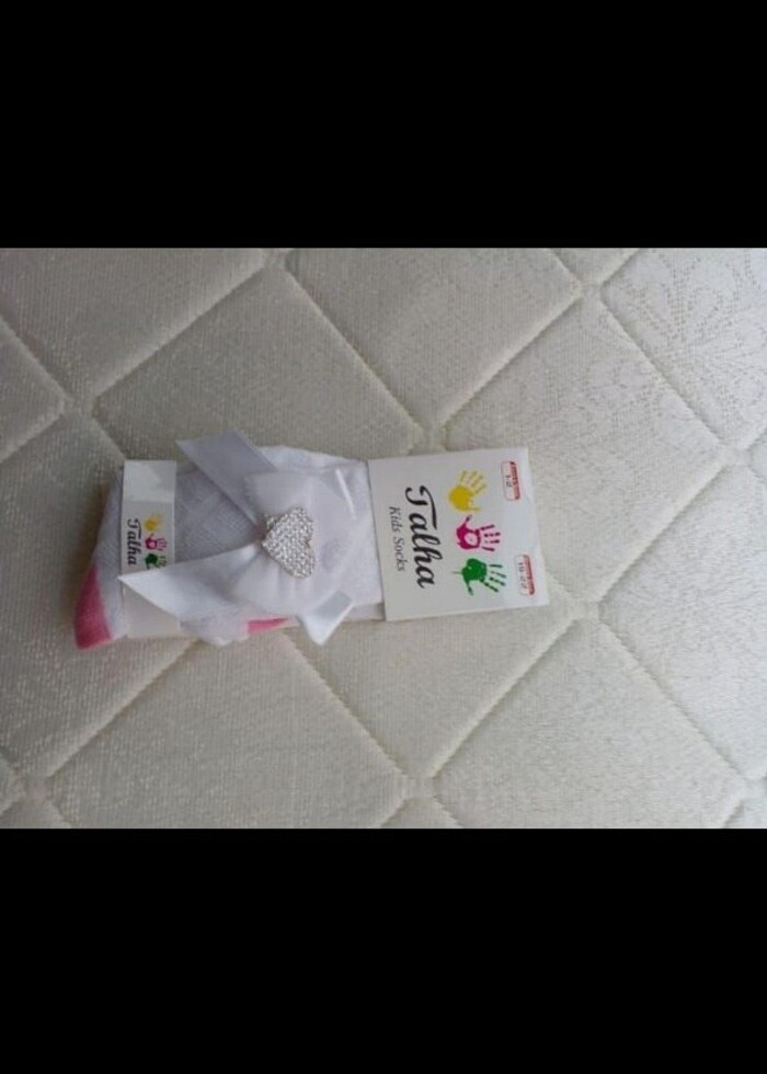 Kalp aksesuarli külotlu çorap  - Görsel 4