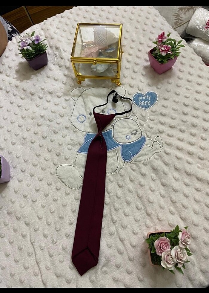 Bordo kravat  - Görsel 2