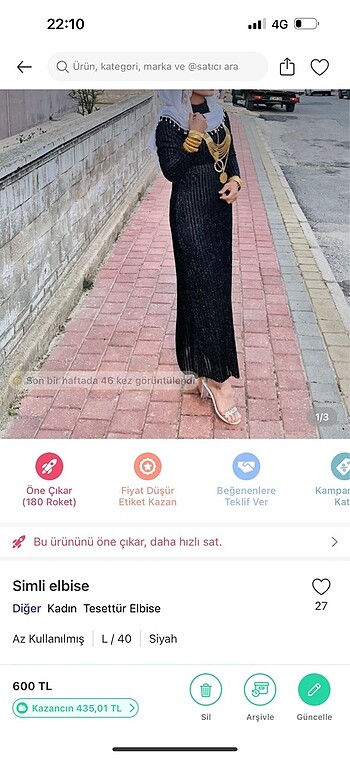 l Beden Simli elbise