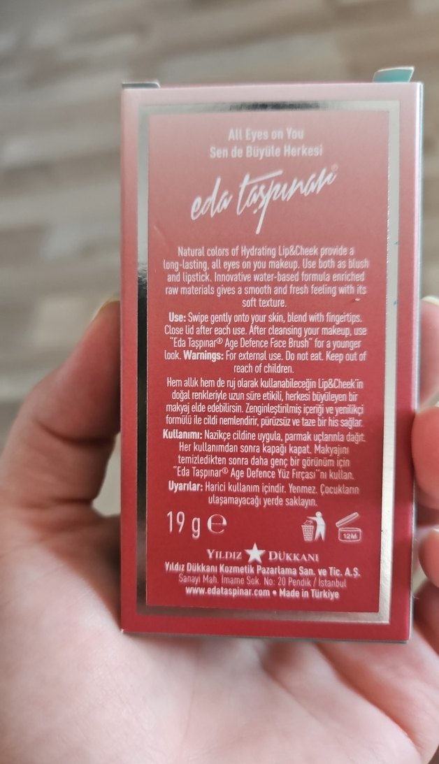 Eda Taşpınar Lip & Cheek Spicy Queen 19g - Görsel 4