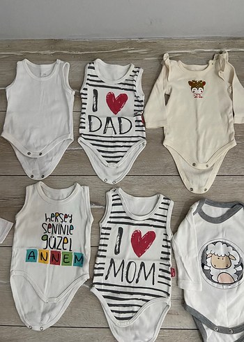 Bebek zıbın 9 adet 1 tişört - Görsel 4