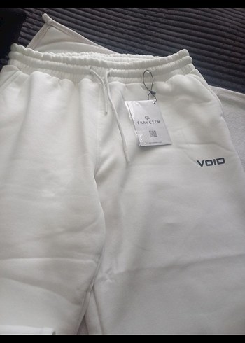 Beyaz Rahat Kesim Eşofman alt - Görsel 2