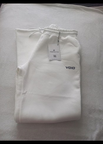 Beyaz Rahat Kesim Eşofman alt - Görsel 8