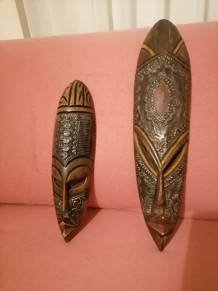 Afrika El İşçiliği Oyma  Ahşap Mask,Gerçek alıcıya ciddi indirim - Görsel 4