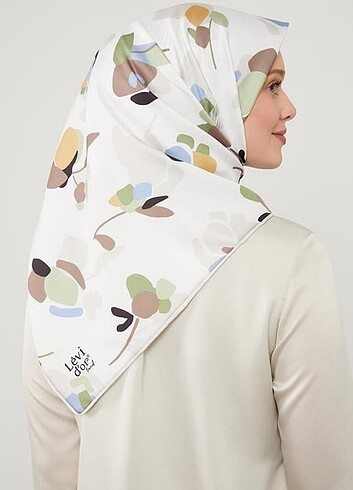 Levidor Asimetrik Deseni Twill Eşarp
