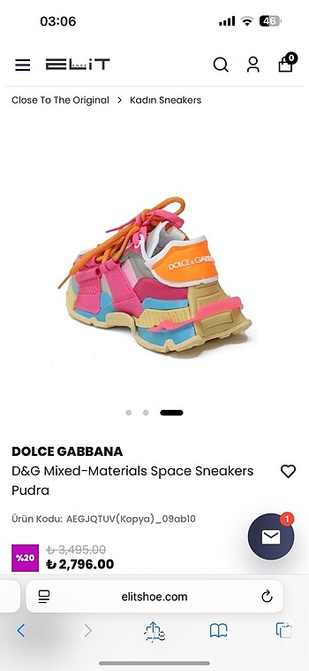 Dolce gabbana spor ayakkabı