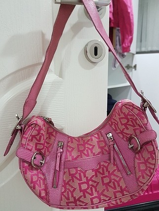 DKNY şeker pembesi temiz canta